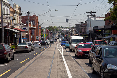 Straßenzug in Melbourne